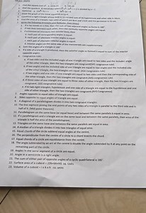 Sum the angles of a triangle is 180^{\circ} 5. If a side of a t... | Filo