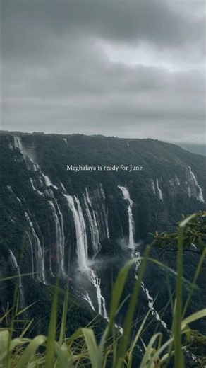 Why You NEED to Visit Meghalaya in June! 🌧️⛰️ #shortsfeed #monsoon #travel