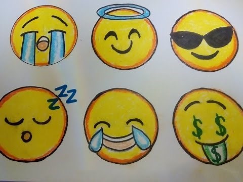 Video-Tutorial: WhatsApp Smileys (Emojis) malen. How to Draw a Smiley Face