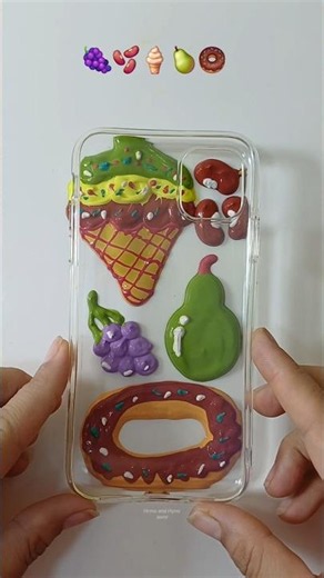 Satisfying Phone case Painting using acrylic Paint #painting #artwork #colors #shorts #diy