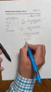 AP Calculus practice test problem. Use of L’Hôpital rule.