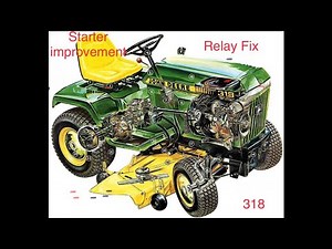 John Deere 316 317 318 322 332 400 420 425 455 Starter repair relay kit Install ***revised video***