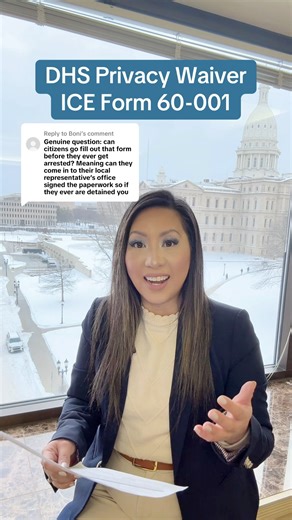 My office has been fielding many constituent phone calls and emails, mainly from women and children who are afraid because their loved one has been detained by ICE and need help locating them. I’m sharing this important form for those who may be navigating this immigration crisis. Our government is supposed to work for the people, and I will continue to do what I can in my capacity to keep Michigan families together, while ensuring that every person receives the due process they are afforded und