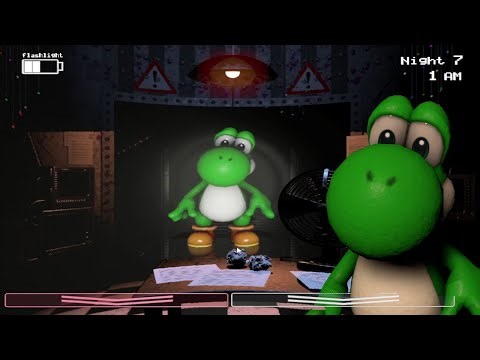 Yoshi visits FNaF 2! Super Mario + FNaF! (FNaF 2 Mods)