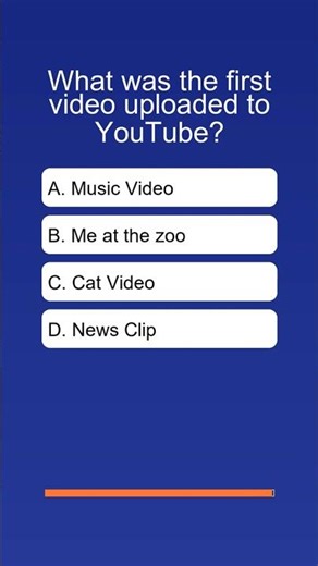 First Youtube Video Me At the Zoo Challenge Quiz