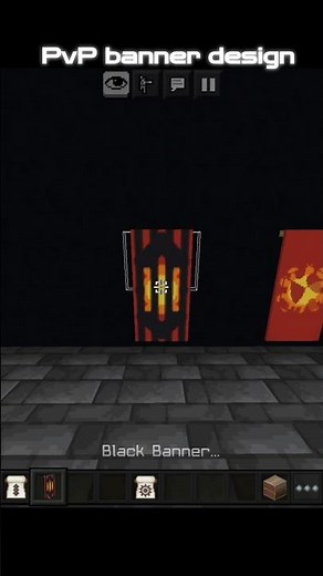 99% Players Don't Know This 🔥 Secret Fire Banner in Minecraft! 😱 #shorts
