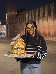 My first gingerbread house experience 🍪 | Anica Khan
