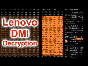 BIOS Issues | How to Decrypt DMI for Lenovo Devices