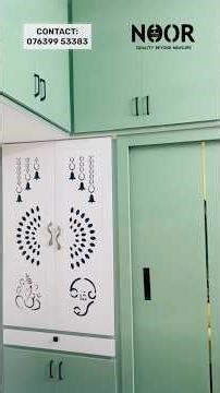 Compact UPVC Interior Solutions | Pooja Unit cum Sliding Wardrobe #noorupvc #upvcinteriors #interior
