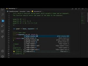 Power function using recursion in Javascript
