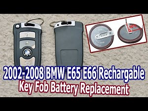 2002-2008 BMW 7 series key fob rechargeable battery replacement