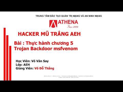 Chương 5.1 - Trojan Backdoor - msfvenom