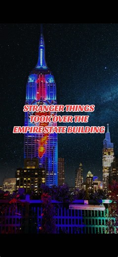 NYC looked exactly like the Upside Down the night Stranger Things transformed the Empire State Building. @Netflix @Stranger Things The entire NYC skyline lit up in red lightning, dark vines, and that eerie Hawkins glow — a full Stranger Things takeover right in the middle of Manhattan. Seeing the Empire State Building turned into a real-life Stranger Things moment was surreal. Only in New York does a landmark this iconic become the Upside Down for a night. 👀🔥 📍 Empire State Building, NYC @Emp