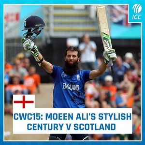 Happy birthday Moeen Ali 🎂 On his special day, relive his stunning knock against Scotland at the 2015 Men's ICC Cricket World Cup 📽️ | ICC - International Cricket Council