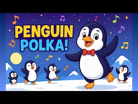 Penguin Polka 🐧 | Fun Kids Dance Song & Waddle Along!