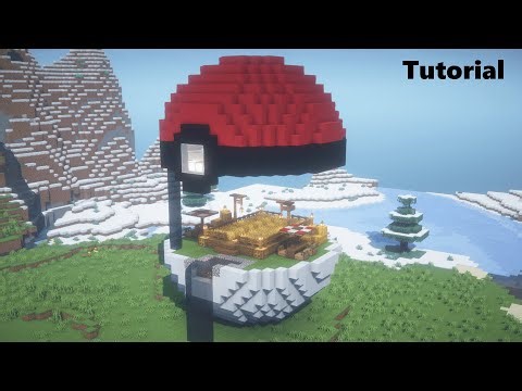 Minecraft: Building a Huge Pokémon PokeBall House in Minecraft! 🎮🏠✨