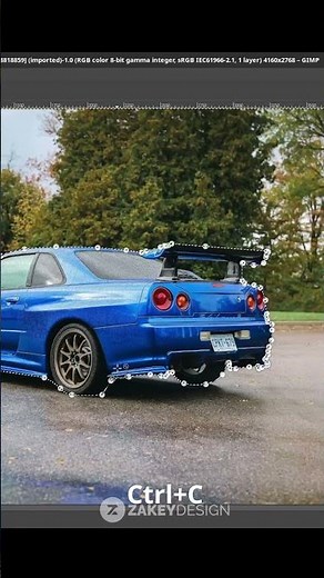 Text Behind Object in GIMP