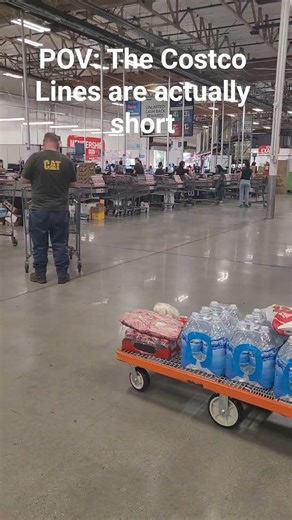 POV: The Costco lines are actually short