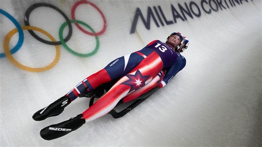 What happened during men's doubles luge at the Olympics?
