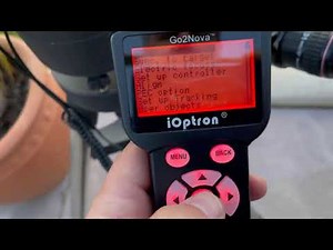 iOptron MiniTower Select and Slew to a Target Step by Step