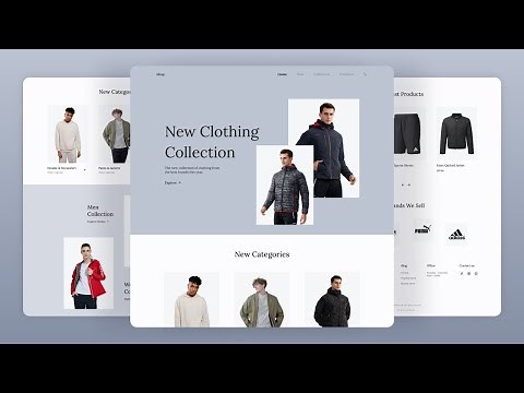 👕 Responsive Clothing Landing Page Design Using HTML CSS & JavaScript