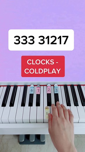 Clocks - Coldplay (Piano Tutorial) #clockspiano #clockscoldplay #coldplayclockspiano #coldplaypiano #easypianotutorial #summypiano