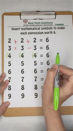 Make the expression true - Daily Dose The Constant Six (4)