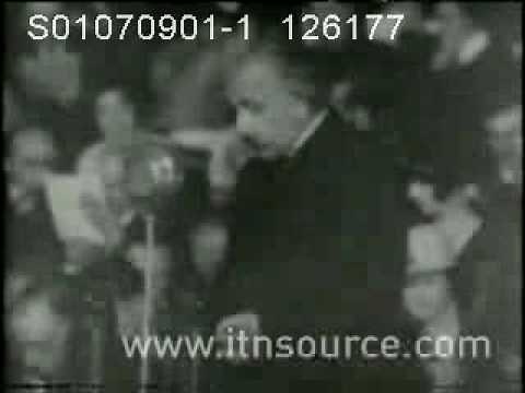 Albert Einstein speaks at the Royal Albert Hall 1933
