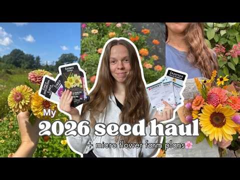 2026 cut flower SEED HAUL for my micro FLOWER Farm + updates