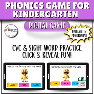 Editable CVC Phonics Game | Kindergarten & Grade 1 Digital Resource