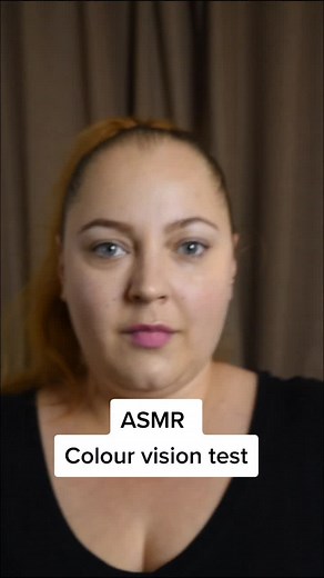 ASMR Colour vision test ▶️ Check my youtube for more ASMR videos /link in the bio/ #asmr #tingles #fyp #asmrtist #colourvision