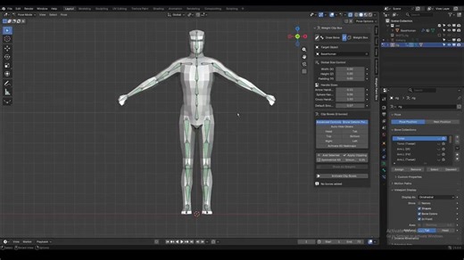.@HamdiAmer16 released Weight Paint Box, a Blender add-on designed for "lazy rigging artists" that puts areas for weight painting in an adjustable deformation box.Get it with Draw Bone to quickly create custom armatures with Rigify support: https://t.co/9OLdUmJITH
