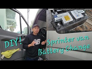 Where is the battery located in the Mercedes Sprinter van? - Mercedes Sprinter (W906, MK 2)