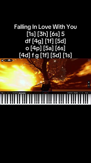 Falling In Love With You: Roblox Piano Experience
