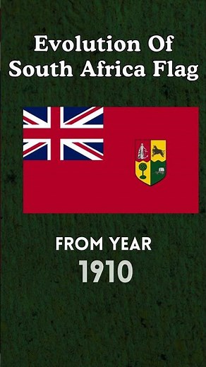 Evolution of South Africa Flag (1652 - 2025)
