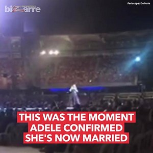 113K views · 291 reactions | Adele is a married woman. She confirmed the news on stage with this amazing speech about romance ❤️ | Dan Wootton | Facebook