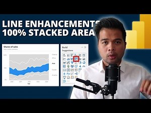 NEW LINE ENHANCEMENTS & 100% STACKED AREA CHART In Power BI Desktop // What's New?