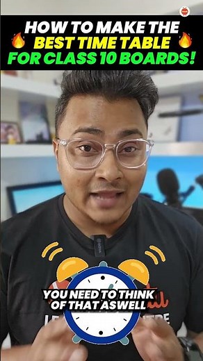 How to Make the Best Time Table for Class 10 CBSE 2024 Board Exam! #abhisheksirvedantu