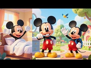 🌞 Mickey Mouse Daily Routine Adventure | Fun Morning to Evening Cartoon for Kids