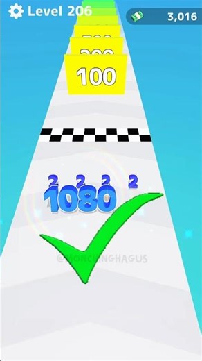 Number Master Merge and Run Game Level 206 Gameplay #games