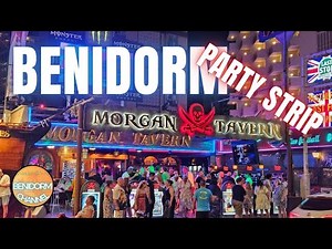 Benidorm - The Strip on a Thursday Night!