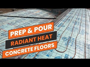 Prep & Pour Radiant Heat Concrete Floors - Home Addition Project - Ep 11