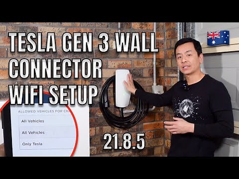 TESLA GEN 3 WALL CONNECTOR AUSTRALIA WIFI Setup & Comparison to Gen 2