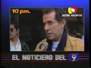 Canal 9 "ATV" 1989 AVANCE INFORMATIVO DEL NOTICIERO DEL 9