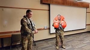 1.8K views · 31 reactions | Demonstrating the flotation device! #SafetyFirst #AviationTraining | Wyoming National Guard | Facebook