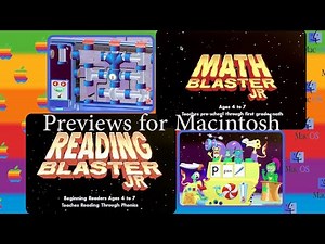 Math Blaster Jr. and Reading Blaster Jr. Quicktime Previews for Macintosh