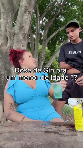 Dose de Gin pra um menor de idade !! #iae_wesley