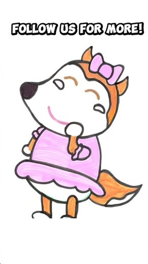 How to Draw Lucy from Wofoo | Easy Cute Drawing for Kids