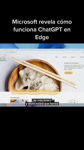 Así funciona ChatGPT en la nueva versión de Edge #developers #desarrolloweb #programadores #programacion #microsoft