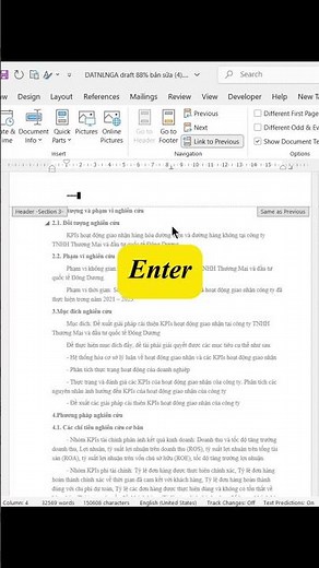 Cách tạo Header và Footer trong Word siêu dễ #tinhocvanphong #word #excel #youtubeshorts